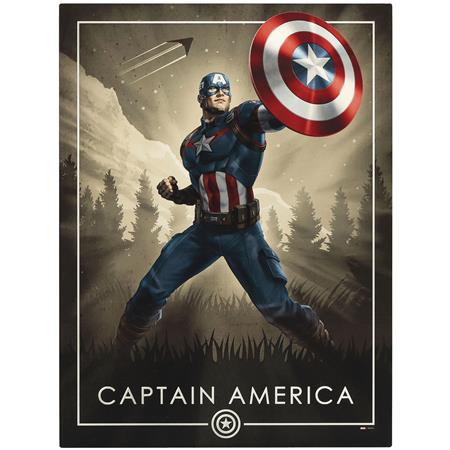 CAPTAIN AMERICA POSING WOOD WALL ART (C: 1-1-2)