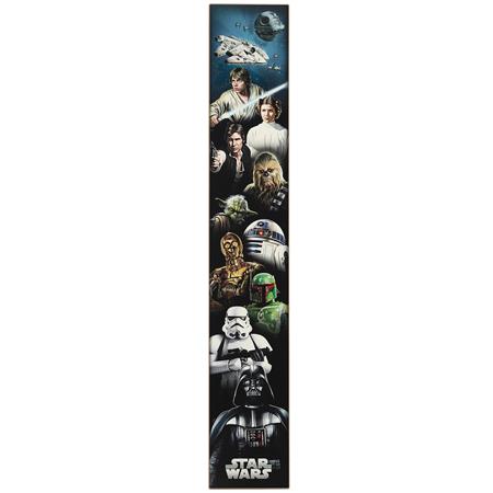 STAR WARS CAST LINE UP WOOD 30IN WALL ART (C: 1-1-2)