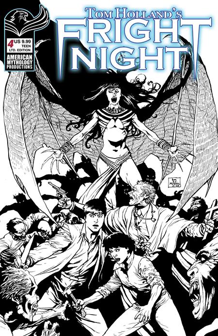 TOM HOLLANDS FRIGHT NIGHT #4 CVR D VIRGIN B&W LTD ED