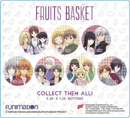 FRUITS BASKET 2019 GROUP & PAIRS 220PC 1.25IN BUTTON BMB DS