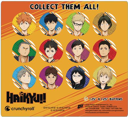 HAIKYUU S2 TEAM KARASUNO 220PC 1.25IN BUTTON BMB DS (C: 1-1-