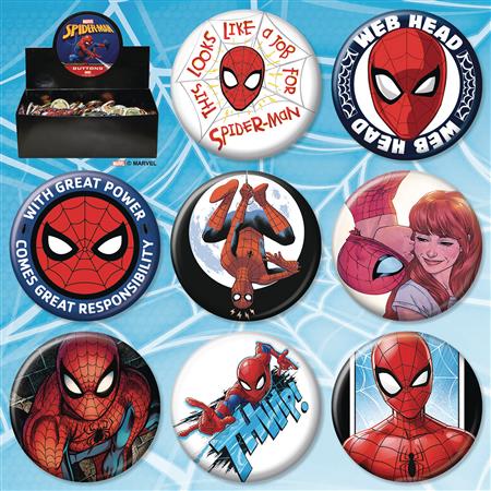 SPIDER-MAN 144 PC BUTTON ASST (C: 1-1-2)