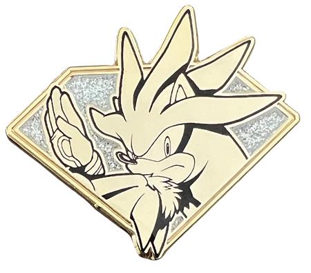 SONIC THE HEDGEHOG SILVER EMERALD SERIES PIN (C: 1-1-2)