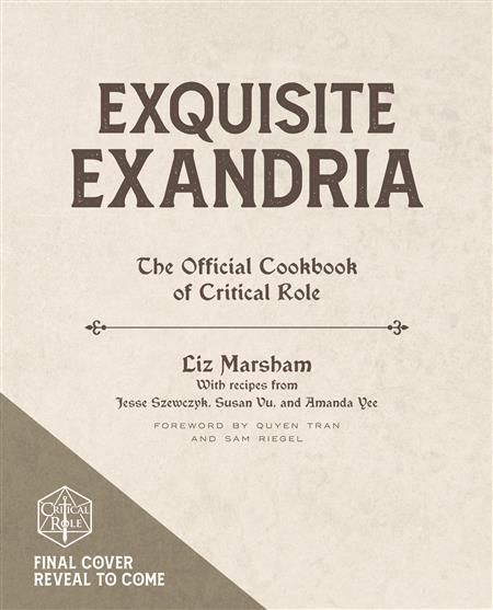 EXQUISITE EXANDRIA CRITICAL ROLE COOKBOOK HC (C: 0-1-2)