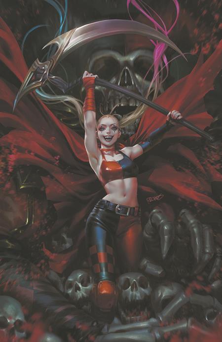 KNIGHT TERRORS HARLEY QUINN #2 (OF 2) CVR D INC 1:25 DERRICK CHEW CARD STOCK VAR