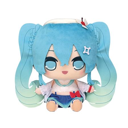 HATSUNE MIKU KYURUMARU MELON SODA FLOAT BIG PLUSH (Net) 