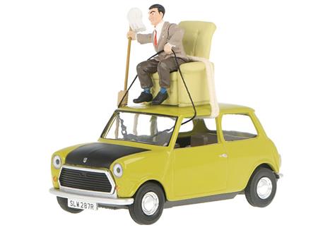 Voiture Miniature Mr Bean Mini - Échelle 1/32, Avec Phares, Magnatraction, épisode Do-It-Yourself