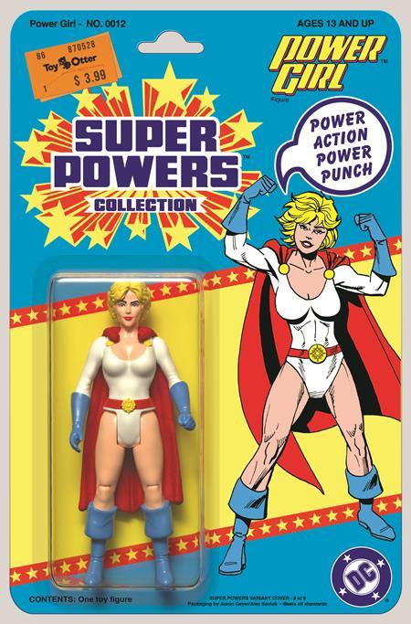 POWER GIRL #12 CVR D JASON GEYER & ALEX SAVIUK DC SUPER POWERS CARD STOCK VAR