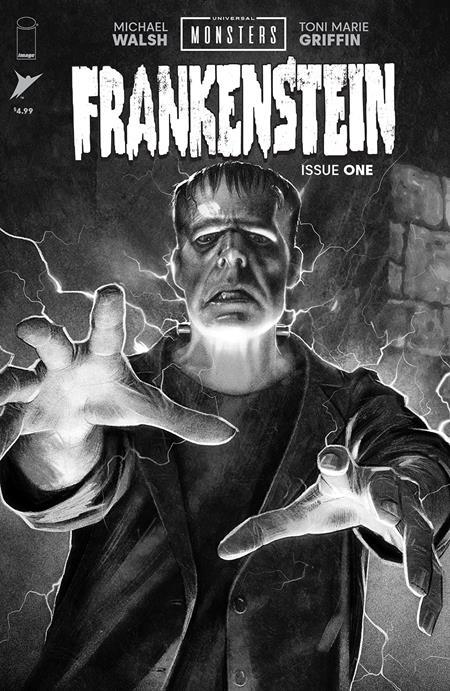 UNIVERSAL MONSTERS FRANKENSTEIN #1 (OF 4) CVR D INC 1:25 JOSHUA MIDDLETON CLASSIC HORROR BW VAR