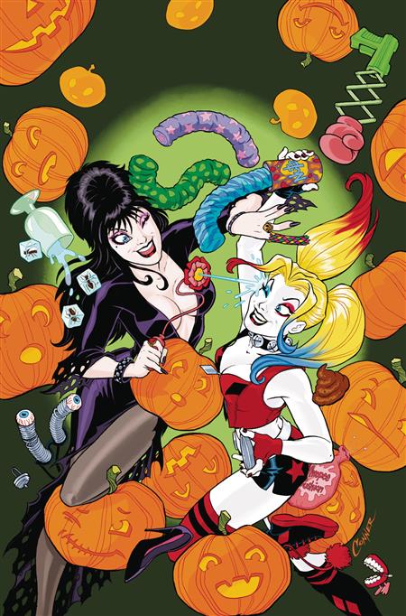 HARLEY QUINN X ELVIRA #1 CVR K CONNER 1 METAL PREMIUM CVR