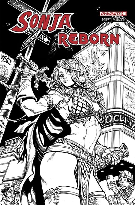 SONJA REBORN #1 CVR O 10 COPY INCV HARDIN LINE ART