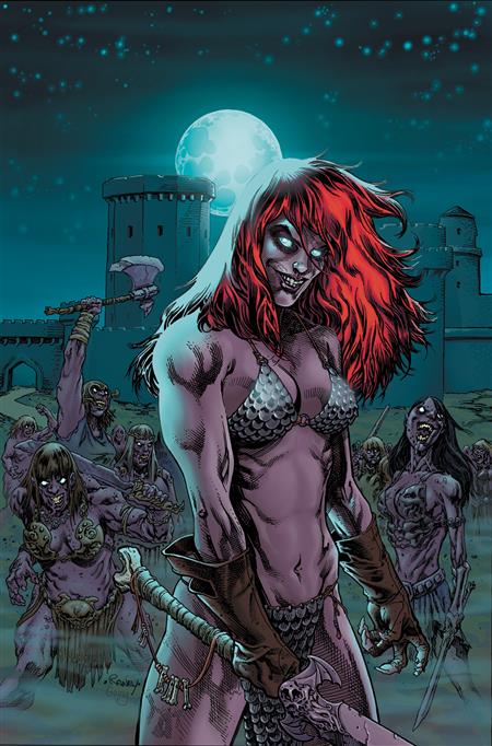 RED SONJA VS AOD #5 CVR E RANEY METAL PREMIUM CVR 