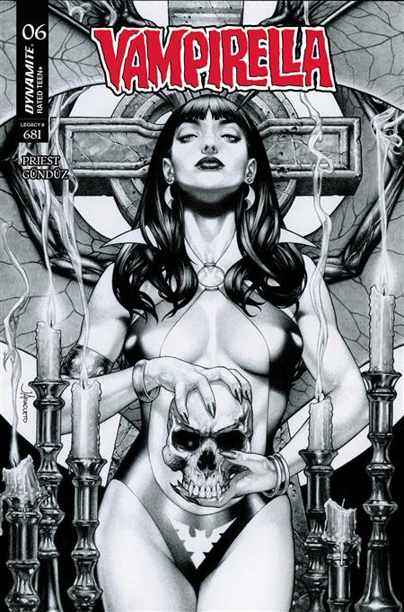 VAMPIRELLA (2025) #6 CVR J 15 COPY INCV ANACLETO B&W
