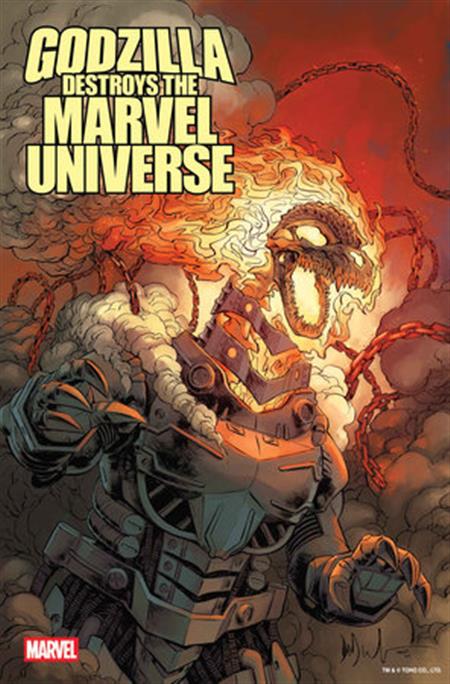 GODZILLA DESTROYS MARVEL UNIVERSE #2 GHOST RIDER-ZILLA VAR