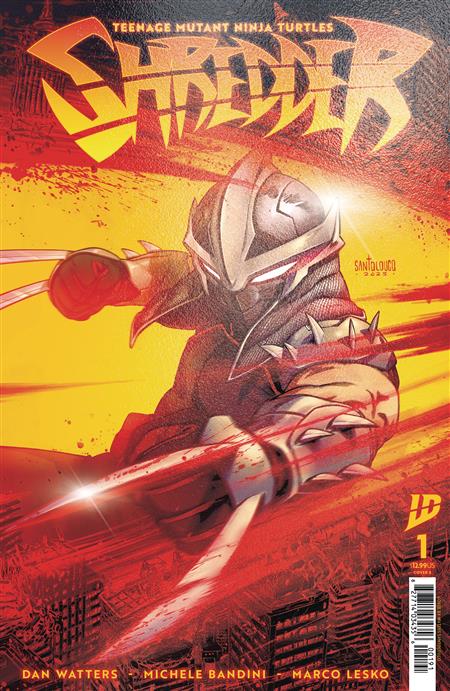 TEENAGE MUTANT NINJA TURTLES SHREDDER #1 CVR E FOIL SANTOLOUCO