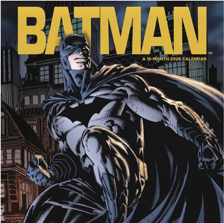 BATMAN 16 MONTH 2026 WALL CALENDAR 