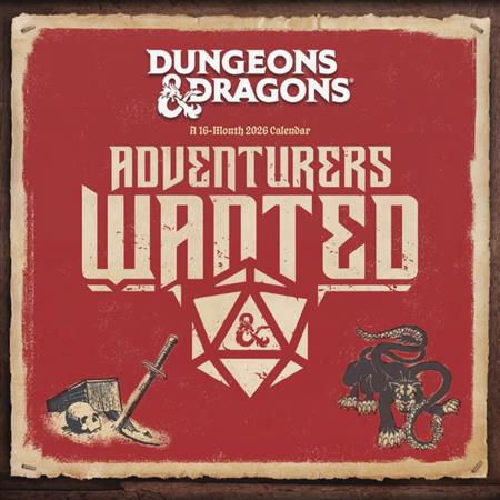 DUNGEONS & DRAGONS CLASSIC 2026 16 MONTH WALL CALENDAR 