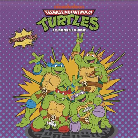 TEENAGE MUTANT NINJA TURTLES CLASSIC 2026 WALL CALENDAR 