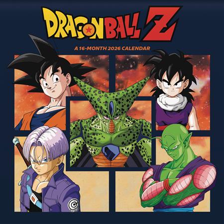 DRAGONBALL Z 16 MONTH 2026 WALL CALENDAR 