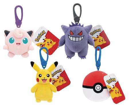 POKEMON 3-1/2IN PLUSH CLIP-ON 12CT ASST (Net)