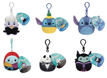 SQUISHMALLOWS DISNEY 3IN CLIP-ON 12PC ASST (Net)