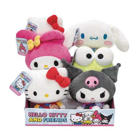 HELLO KITTY & FRIENDS 8IN PLUSH 6PC DIS (Net)