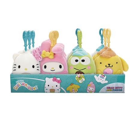 HELLO KITTY & FRIENDS 4IN PLUSH CLIP-ON 6PC DIS (Net)