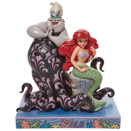 DISNEY TRADITIONS ARIEL & URSULA 9 1/2IN STATUE (Net)