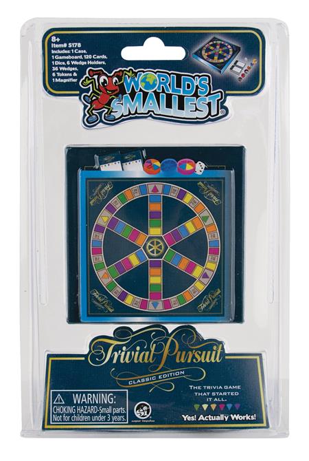 WORLDS SMALLEST TRIVIAL PURSUIT BOARD GAME (Net)