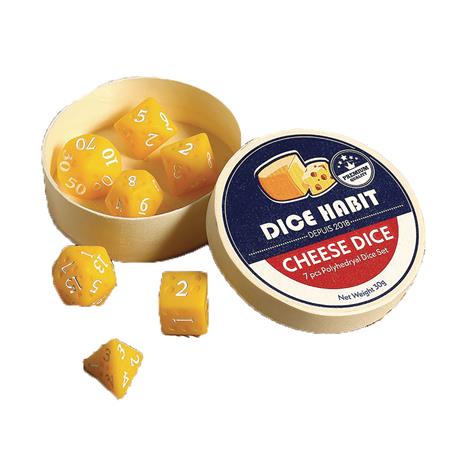 RESIN CHEESE DICE 7PC SET (Net)