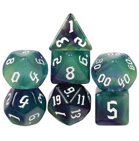 ACRYLIC DICE NIGHTMARE 7 PC SET (Net)
