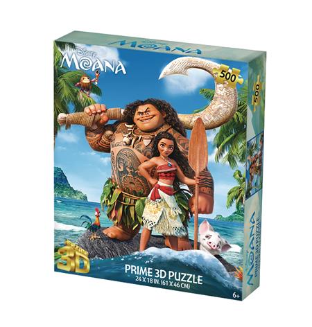DISNEY MOANA 500PC 24X18 3D PUZZLE (Net)