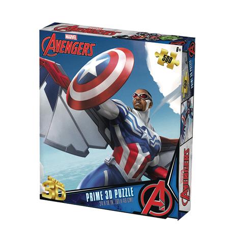 MARVEL AVENGERS FALCON 500PC 24X18 3D PUZZLE (Net)