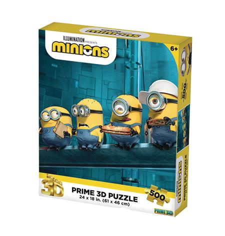 MINIONS 500PC 24X18 3D PUZZLE (Net)
