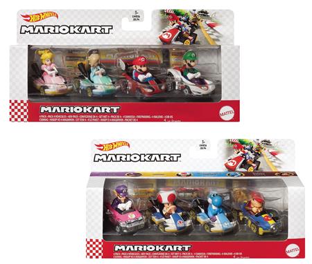 HOT WHEELS MARIO KART DIE-CAST 4 PACK ASST (Net)