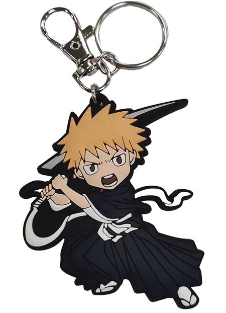 BLEACH ICHIGO SWINGING SWORD PVC KEYCHAIN (Net) 