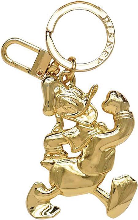 DISNEY DONALD DUCK GOLD PEWTER KEYCHAIN (Net)