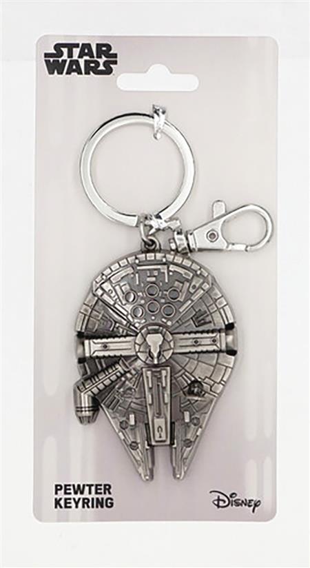 STAR WARS MILLENNIUM FALCON PEWTER KEYCHAIN (Net)