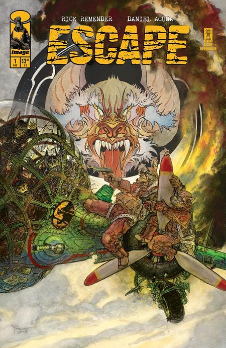 ESCAPE #1 CVR B INC 1:15 MICHAEL WM KALUTA VAR