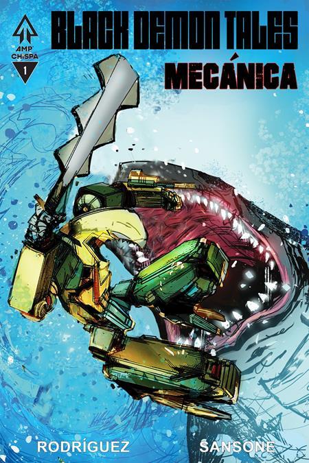 BLACK DEMON TALES MECANICA #1 (ONE SHOT) CVR BĀ INC 1:10 HECTOR RODRIGUEZ III VAR (FREE)(NET) (MR)