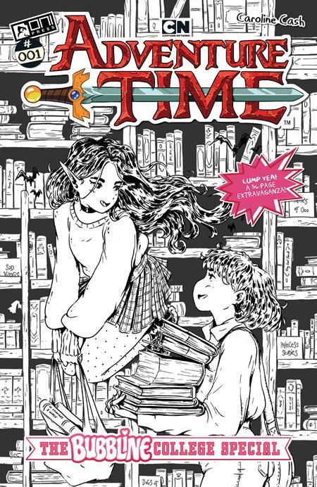 ADVENTURE TIME (2025) THE BUBBLINE COLLEGE SPECIAL # 1 (ONE SHOT) CVR D INC 1:10 CHLOE STAWSKI B&W VAR