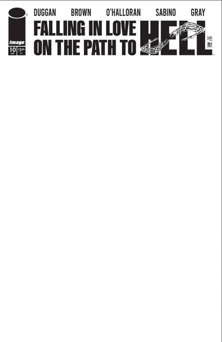 FALLING IN LOVE ON THE PATH TO HELL #10 CVR C BLANK SKETCH VAR (MR)