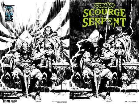 CONAN THE BARBARIAN SCOURGE OF THE SERPENT #1 (OF 4) CVR J ROBERTO DE LA TORRE LCSD EXCLUSIVE INKS WRAPAROUND VAR (MR)