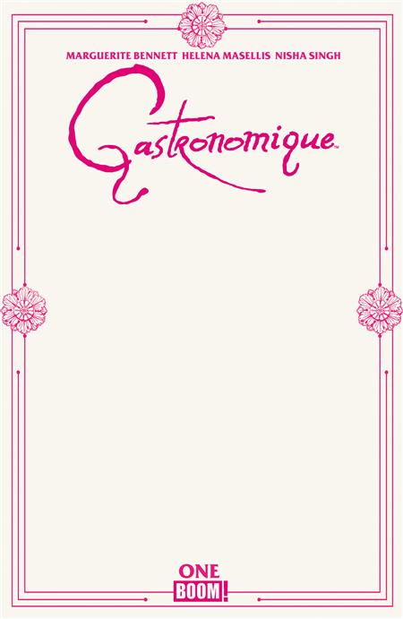 GASTRONOMIQUE #1 D BLANK SKETCH VARIANT (MR)