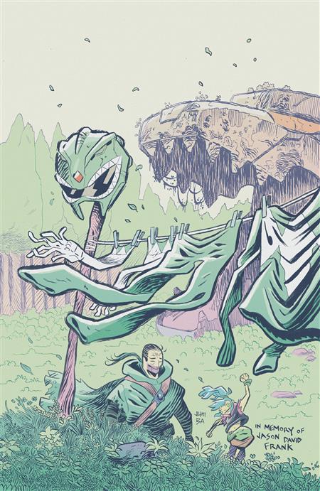 POWER RANGERS GREEN #1 H 1:20 INCV VARIANT (FULL ART BA)