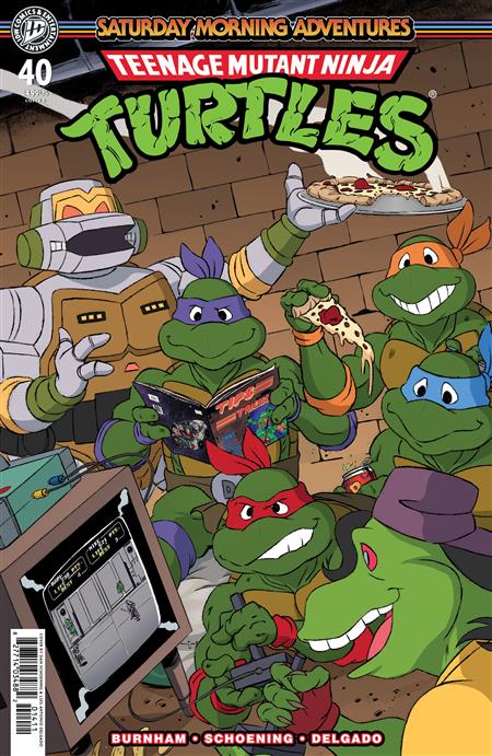 TEENAGE MUTANT NINJA TURTLES SATURDAY MORNING ADVENTURES #40 COVER A (SCHOENING)