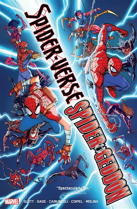 SPIDER-VERSE/SPIDER-GEDDON OMNIBUS HC GIUSEPPE CAMUNCOLI COVER [NEW PRINTING DM ONLY]