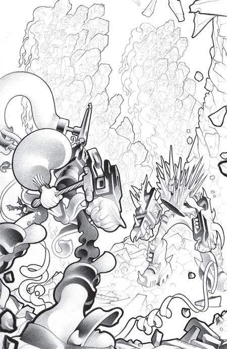 FACELESS AND THE FAMILY MAZE OF THE MECHANICAL ALIENS #2 CVR C INC 1:10 MATT LESNIEWSKI B&W VAR