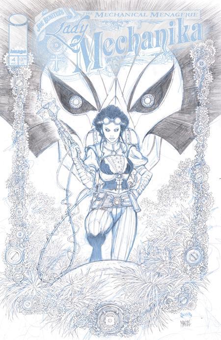 LADY MECHANIKA THE MECHANICAL MENAGERIE #4 (OF 4) CVR C INC 1:10 JOE BENITEZ & MARTIN MONTIEL B&W VAR