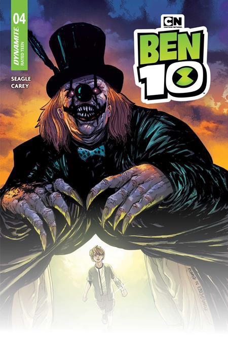 BEN 10 #4 CVR M INC 1:50 ROBERT CAREY SIGNED BY STEVEN T. SEAGLE (NET)